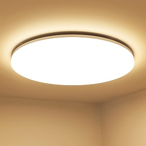 lepro 11 inch 24 watt flush mount led ceiling light 2400 lumen 200 watt equivalent waterproof 3000 kelvin soft warm white bright ceiling fixture for bedroom bathroom kitchenlaundry living room
