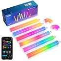 Lepro WL1 AI Smart RGB Wall Lights for Christmas Decorations, LLM AI Generated Lighting with LightBeats Music Sync, Voice Control Via App, Wi-Fi &amp; Bluetooth LED Light Bars, 6 Pcs with 2 Corners