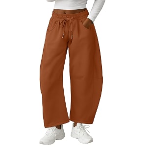 Lepunuo Barrel Sweatpants Women Casual Baggy Elastic