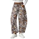 Lepunuo Barrel Sweatpants Women Casual Baggy Elastic