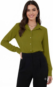 Leriya Fashion Casual Solid Women Dark Green