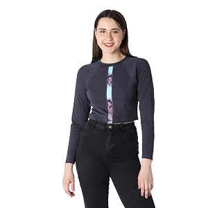 Leriya Fashion Long Sleeve Crop Top Cropped