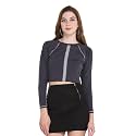 Leriya Fashion Long Sleeve Crop Top Cropped