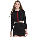 Leriya Fashion Long Sleeve Crop Top Cropped