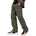 Leriya Fashion Men39s Loose Low-Rise Baggy Cargo