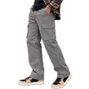 Leriya Fashion Men39s Loose Low-Rise Baggy Cargo