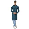 Leriya Fashion Men39s Slub Cotton pathan Suit