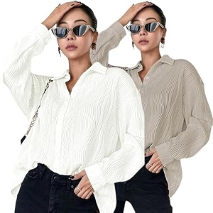 leriya fashion oversized shirt for women  shirt for women stylish western  long shirt for women