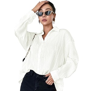 leriya fashion oversized shirt for women  shirt for women stylish western  long shirt for women