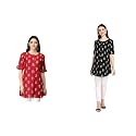Leriya Fashion Rayon Fabric Printed Round Neck