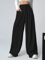 Leriya Fashion Regular Fit Women Black Trousers