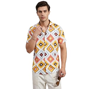Leriya Fashion Shirt for Man Solid Casual