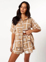 Leriya Fashion Shirt Regular Shorts Co-ords Set