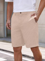 Leriya Fashion Solid Men Beige Denim Shorts
