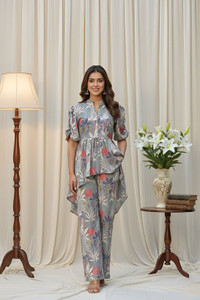 leriya fashion tunic palazzos co-ords set