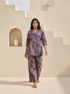 Leriya Fashion Tunic Palazzos Co-ords Set