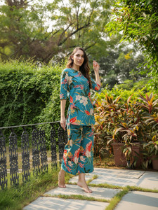 Leriya Fashion Tunic Pant Co-ords Set