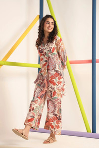 leriya fashion tunic pant co-ords set
