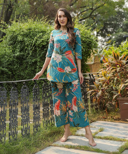 leriya fashion tunic pant co-ords set
