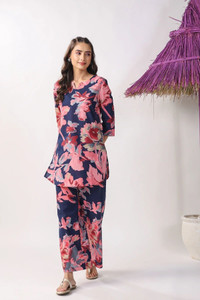 leriya fashion tunic pant co-ords set