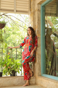 leriya fashion tunic pant co-ords set