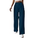 Leriya Fashion Women39s High Waist Wide Leg
