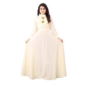 Leriya Fashion Womens Rayon Anarkali Gown Type