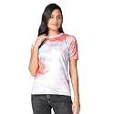 Leriya Fashion Women's Rayon Regular Fit Striped Tie-Dye Top With Half Sleeves for Office Wear, Casual Wear Western Short Sleeve Pajama Sleep