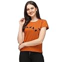 Leriya Fashion Women's Rayon Regular Fit Striped Tie-Dye Top With Half Sleeves for Office Wear, Casual Wear Western Short Sleeve Pajama Sleep