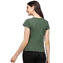 Leriya Fashion Women's Rayon Regular Fit Striped Tie-Dye Top With Half Sleeves for Office Wear, Casual Wear Western Short Sleeve Pajama Sleep