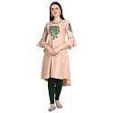 Leriya Fashion Women39s Slub Cotton Printed A-Line