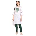 Leriya Fashion Women39s Slub Cotton Printed A-Line