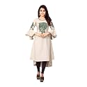 Leriya Fashion Women39s Slub Cotton Printed A-Line