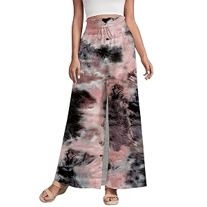 Leriya Fashion Womens Mid Rise Tie-Dye Loose