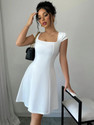 Leriya Fashion Women Bodycon White MiniShort Dress
