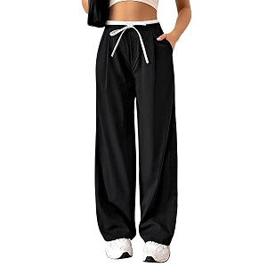 Leriya Fashion Women High Waist Wide Leg
