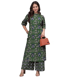 Leriya Fashion Women Printed Kurta Set with