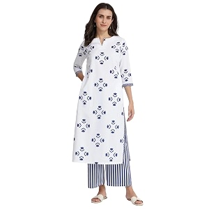 Leriya Fashion Women Printed Kurta Set with