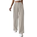 Leriya Fashion Women39s High Waist Wide Leg