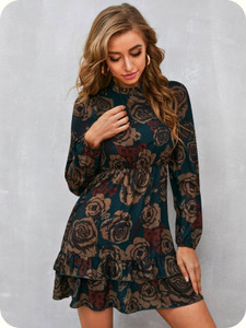 Leriya Fashion Women Skater Dark Green Above