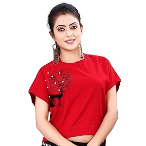 Leriya Fashion Womens Wear Regular Fit T-Shirt