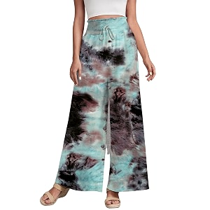 Leriya Fashion Womens Mid Rise Tie-Dye Loose