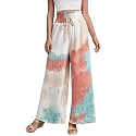 Leriya Fashion Womens Mid Rise Tie-Dye Loose