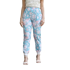 Leriya Fashion Womens Wide Leg Pants Flowers