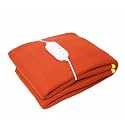 Premium Polar Electric Bed Warmer - Electric Under Blanket - Single Bed Size (30x60) inch with 3 Heat Settings &amp; Dual Safety Feature with Over Heat Protection-Color Multi (Orange)