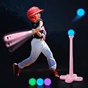 Leshein T Ball Set, Tball Set for Toddlers 3-5, Baseball Toy for Kids(Pink)