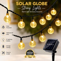 Lesige Solar String Lights Outdoor Waterproof IP65