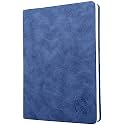LeStallion Dark Navy Blue Notebook - 120GSM Fountain Pen Friendly Blue Journal - 210 Numbered Pages, Table Contents | A5 Soft Cover Faux Leather Journal | High End Luxury Notebook For Writing