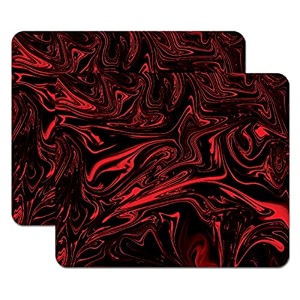 let39s freeze mouse pad computer mouse pad for laptop amp gaming 240x200x3mm pack of 2 red amp black texture
