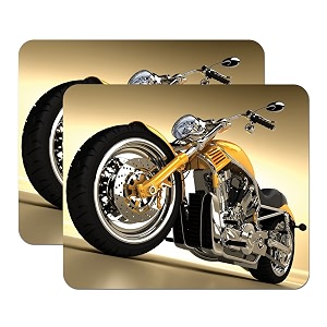 let39s freeze mouse pad computer mouse pad for laptop amp gaming 240x200x3mm pack of 2 yellow bike
